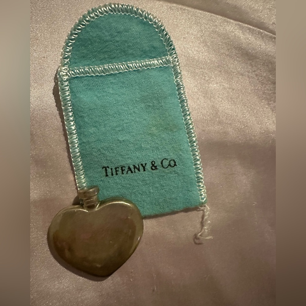 Tiffany’s sterling silver heart perfume bottle